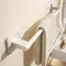 1 pièce d'installations de salle de bain blanc Non perforé mural salle de bain porte-serviettes taille 40-60 cm support de rangement porte-serviettes salle de bain