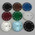 Timeaxis 28,5 mm steriles Zifferblatt, passend für ST1644-Uhrwerk, Uhrenteile, Schwarz, Grün, Blau, Braun, Rot, Weiß, Silber