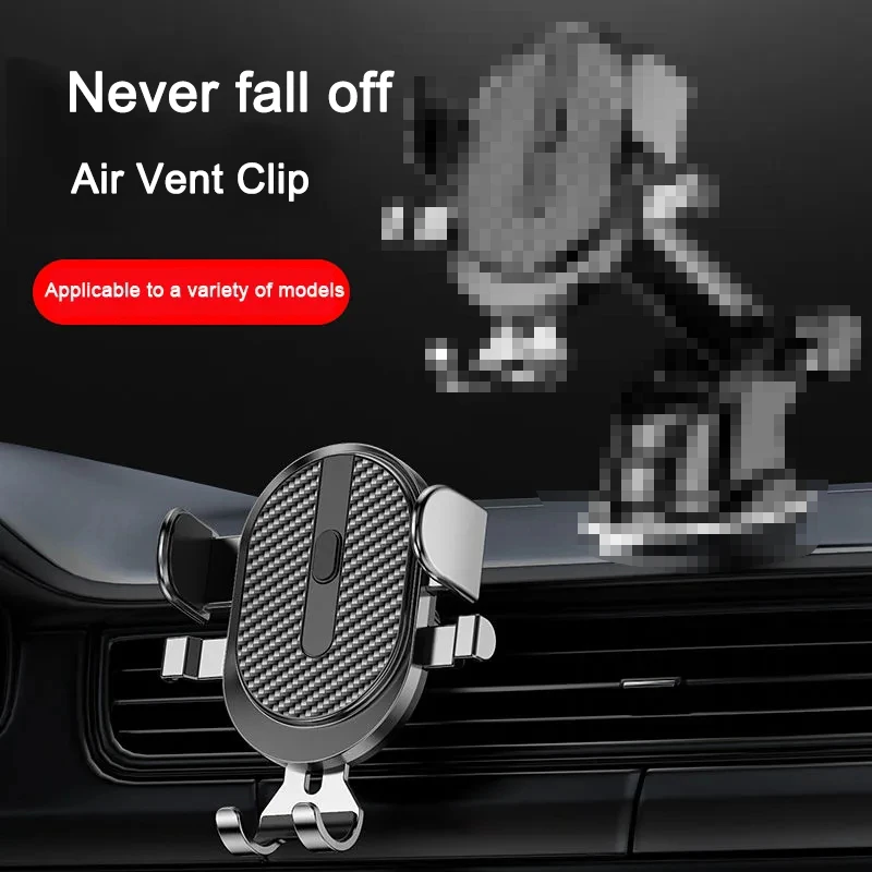 360 ° Rotation Schwerkraft Auto Telefon Halter Auto Air Vent Clip Halterung Mobile Ständer GPS Unterstützung im Auto Für iPhone Samsung Smartphone Image