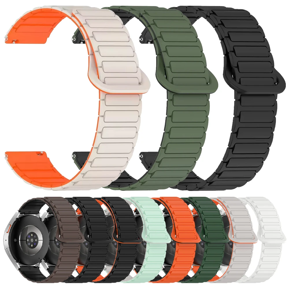 Magnetisches Silikonarmband für TicWatch Pro 3 Ultra Sports Smartwatch Band für TicWatch GTH/Pro X/GTX/S2/E2/E3/2021 Correa Armband Image