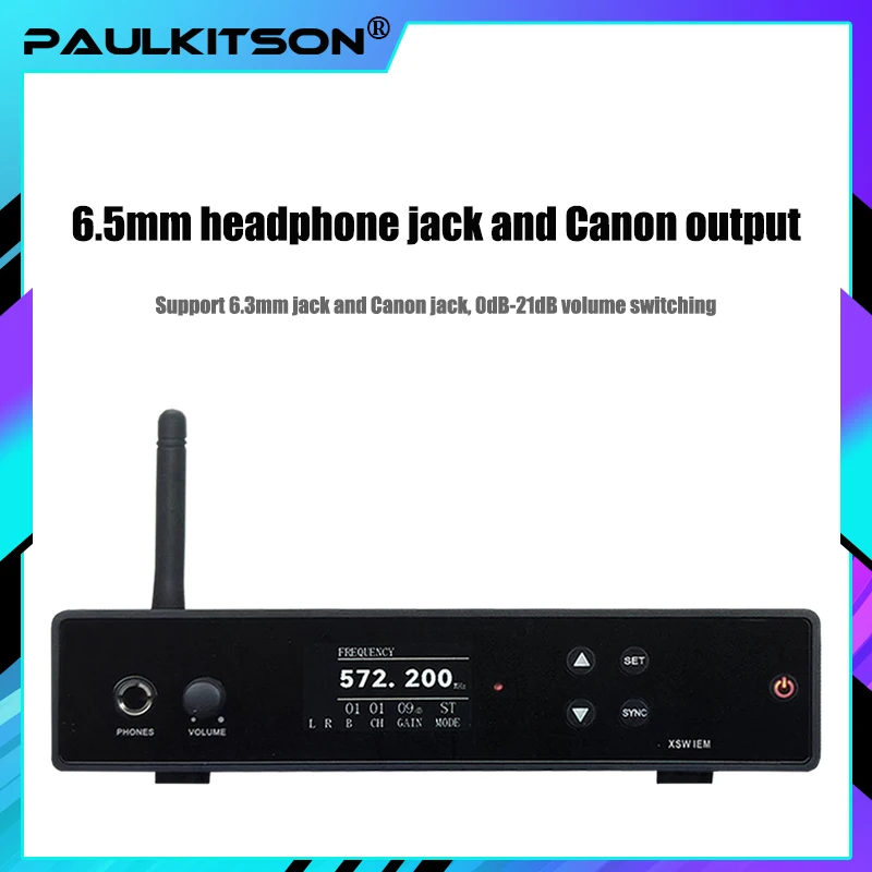 24-Bit-Digital-DSP-Prozessor Audio XSW Stereo Wireless In-Ear-Überwachungssystem XS In-Ear-Überwachung, mit 1 Bodypack Image