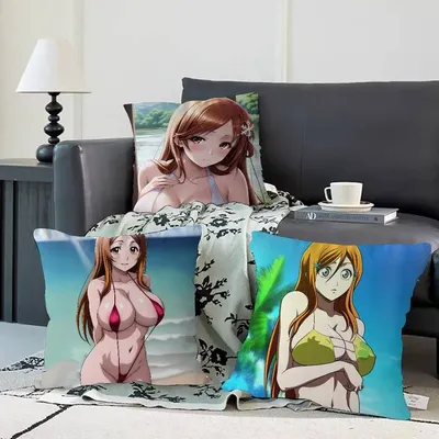 Anime I-Inoue-Orihime Stich Lucky Dragon Kissenbezug Sofa Kissenbezug Home Room Dekoration Kinder Geschenk Image