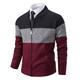 Per uomo Felpa Maglione elegante Cardigan Maglione con Zip Maglione a maglia A Coste Maglia Top Regolari Lavorato a maglia A coste Semplice Collo alla coreana Moda Scialli Affari Casuale Abbigliamento
