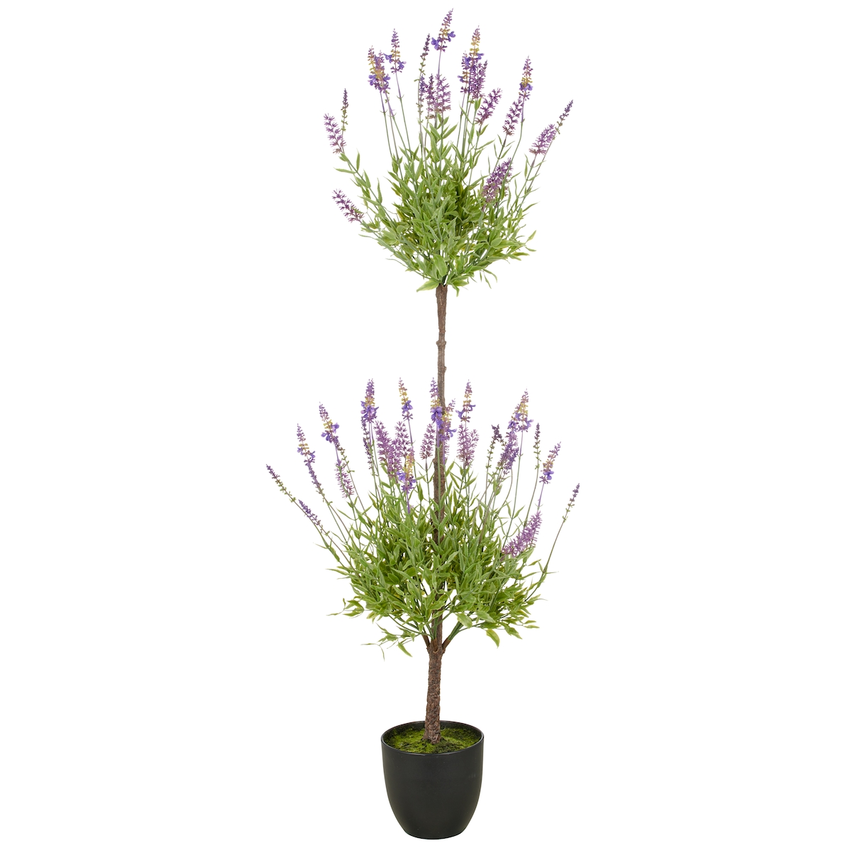 CREATIV green künstliche Pflanze Lavendelstamm-Doppelpack im Kunststofftopf, 120 cm , lila Image