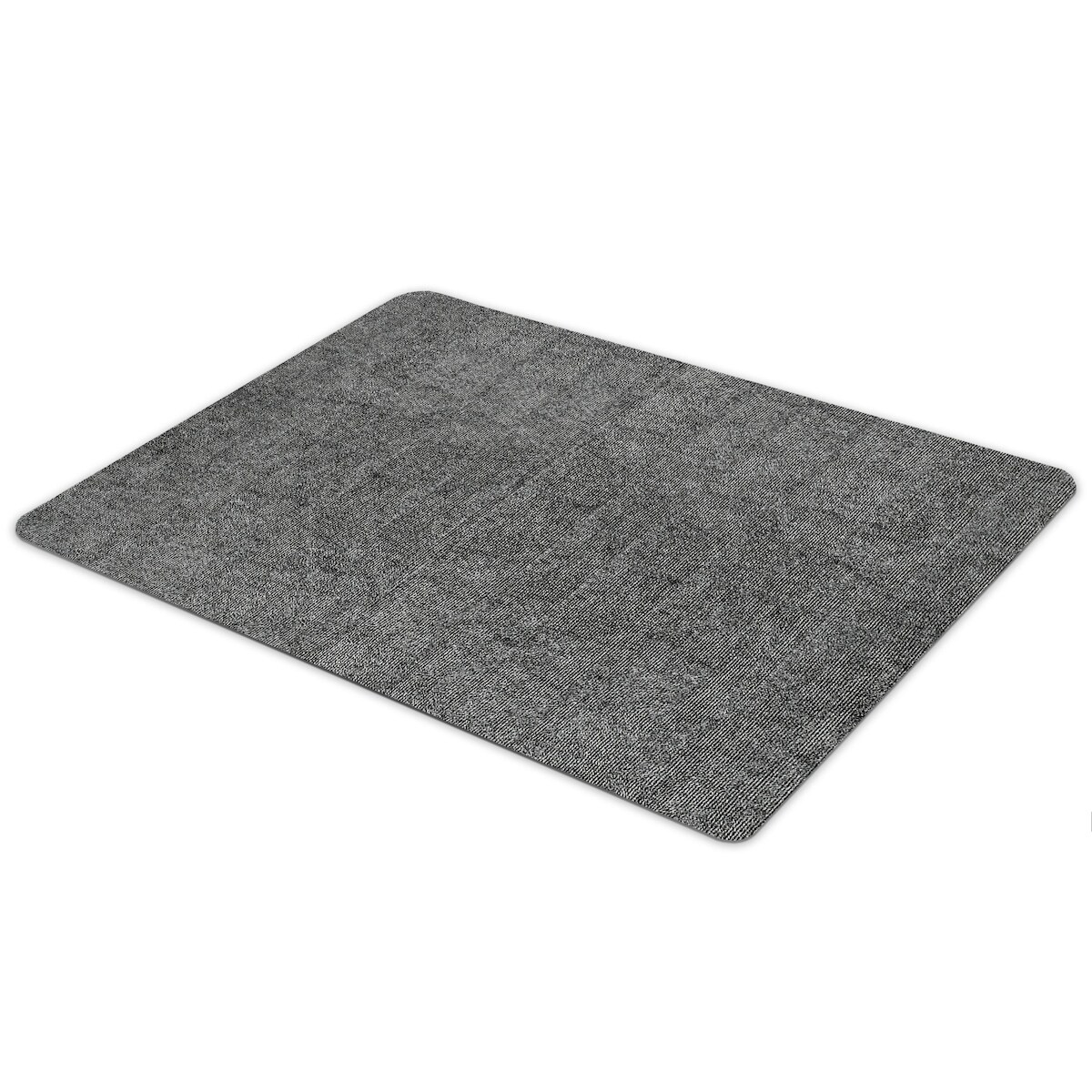 Björn&Schiller Bodenschutzmatte, Grau 100 x 120 cm Schreibtischunterlage, Rutschfeste Stuhlunterlage, Stärke: 4,5 mm Image
