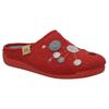 Hausschuh JOSEF SEIBEL "Cara 02", Damen, Gr. 38, bunt (rot multi), Filz, Basic, Schuhe, Pantoffel, Slipper mit bunter Verzierung