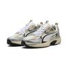 Sneaker PUMA "Milenio Tech Sneakers Erwachsene", Gr. 47, weiß (warm weiß silber metallic), Obermaterial: Textil, Synthetik; Futter: Textil; Innensohle: Textil; Laufsohle: Gummi, Schuhe