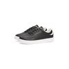Plateausneaker TOMMY HILFIGER "CASUAL CUPSOLE SNEAKER", Damen, Gr. 39, schwarz, Nappaleder, unifarben mit Farbeinsatz, sportlich, Schuhe, Freizeitschuh, Halbschuh, Schnürer mit goldfarbenem Logoschriftzug
