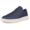 Sneaker ECCO "ECCO Move M", Herren, Gr. 47, blau (marine), Leder, sportlich, Schuhe, Halbschuh, Freizeitschuh, Schnürschuh mit softem Schaftrand