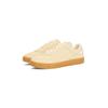 Plateausneaker TOMMY HILFIGER "CASUAL SUEDE SNEAKER", Damen, Gr. 40, gelb (vanille), Nubukleder, sportlich, Schuhe, Freizeitschuh, Halbschuh, Schnürer mit weich gepolstertem Schaftrand