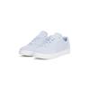 Plateausneaker TOMMY HILFIGER "CASUAL SUEDE SNEAKER", Damen, Gr. 39, blau (hellblau), Nubukleder, sportlich, Schuhe, Freizeitschuh, Halbschuh, Schnürer mit weich gepolstertem Schaftrand