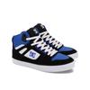 Sneaker DC SHOES "Pure High-Top", Gr. 14(48,5), blau (schwarz, blau, weiß), Leder-, Nubukleder- und/oder Wildlederobermaterial Mesh-Futter Mit Schaumstoff gepolsterte Zunge und Einstieg für mehr Komfort und Support Wrap Cupsole Konstruktion...