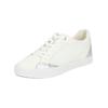 Sneaker GEOX "Geox Sneaker Lederimitat/Textil", Damen, Gr. 36, weiß kombi, Lederimitat, Textil, casual, Schuhe
