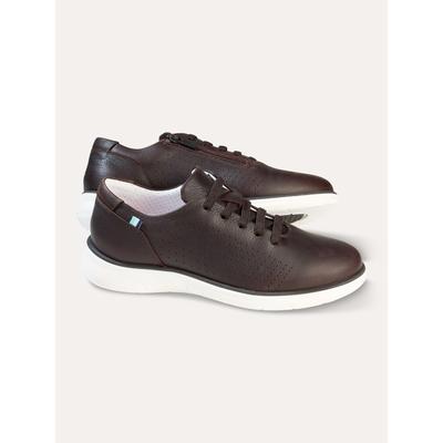 Walbusch Herren Smart Sneakers Wasserabweisend Braun noch offen: Muster Image