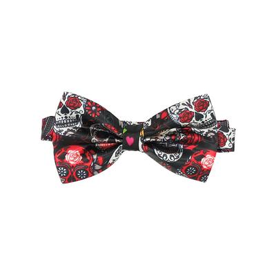 Men's Halloween Blood Splatter Bow Tie – Adjustable Horror Costume Neckwear for Party, Cosplay Vampire Look