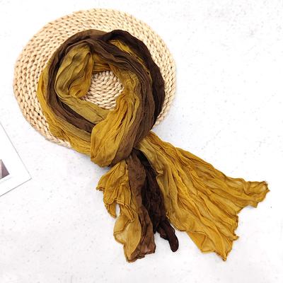 Women's Rectangle Scarf Street Daily Date Black Yellow Blue Scarf Color Block