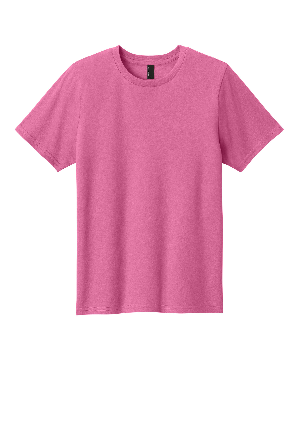 Port & Company PC43Y Co Youth Easy Cotton Top in Awareness Pink size XS