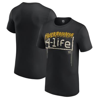 Schwarzes Hulk Hogan Hulkamania 4-Life-T-Shirt für Herren Image