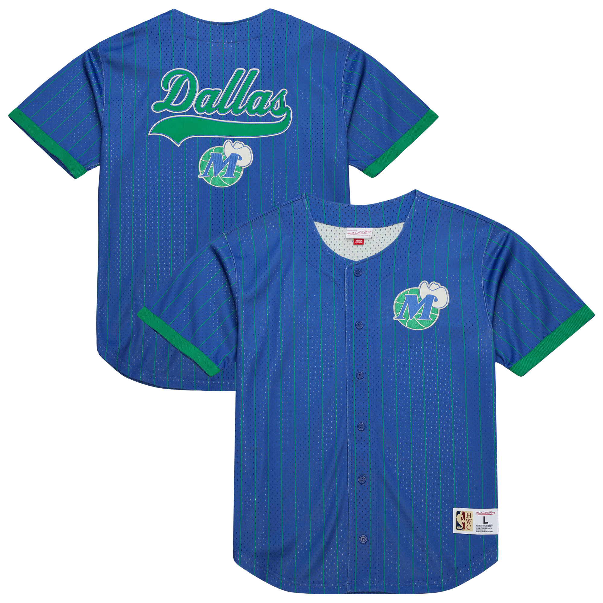 Dallas Mavericks Mitchell & Ness Final Second Mesh Button Top – Herren Image