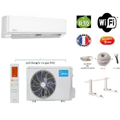 Pack umkehrbare Klimaanlage Mono-Split Midea arum a++ 5000w 50m2 + Kit 3 Meter Verlegung komplett Image