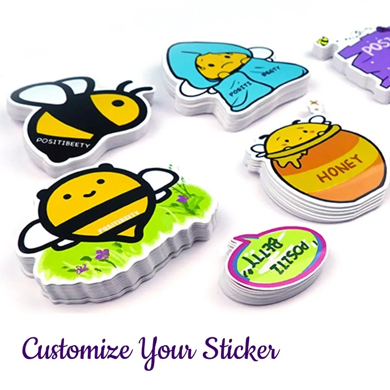 100 Stück individuelle PP-Vinyl-Aufkleber, gestanztes Logo-Design, Marke, Laptop, niedliche personalisierte Verpackungsetiketten, Hochzeitsaufkleber für Unternehmen Image