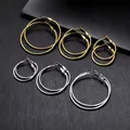 Boucles d'oreilles créoles en argent et or pour femmes, ensemble de boucles d'oreilles créoles plaquées or, hypoallergéniques, légères, pendantes