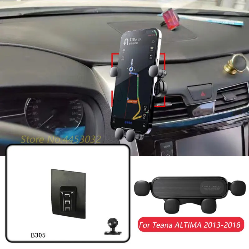 Für Nissan Teana ALTIMA L33 2013-2018 Auto Handy Halter Air Vent GPS Schwerkraft Navigation Halterung Horizontally zubehör Image