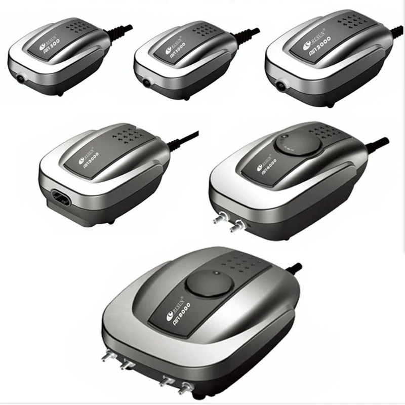 Leistungsstarke leise Aquarium Sauerstoff Luftpumpe Kompressor Aquarium Teich Belüfter Aquarium Luftstrom Maker Pumpe Aquarium Zubehör 220V