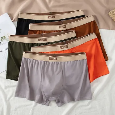 5-teilige Herrengürtel-Unterwäsche für Herren, bequem und vielseitig, Übergröße, Jugend-Boxershorts, Sport-Leggings, atmungsaktive und sexy Shorts Image