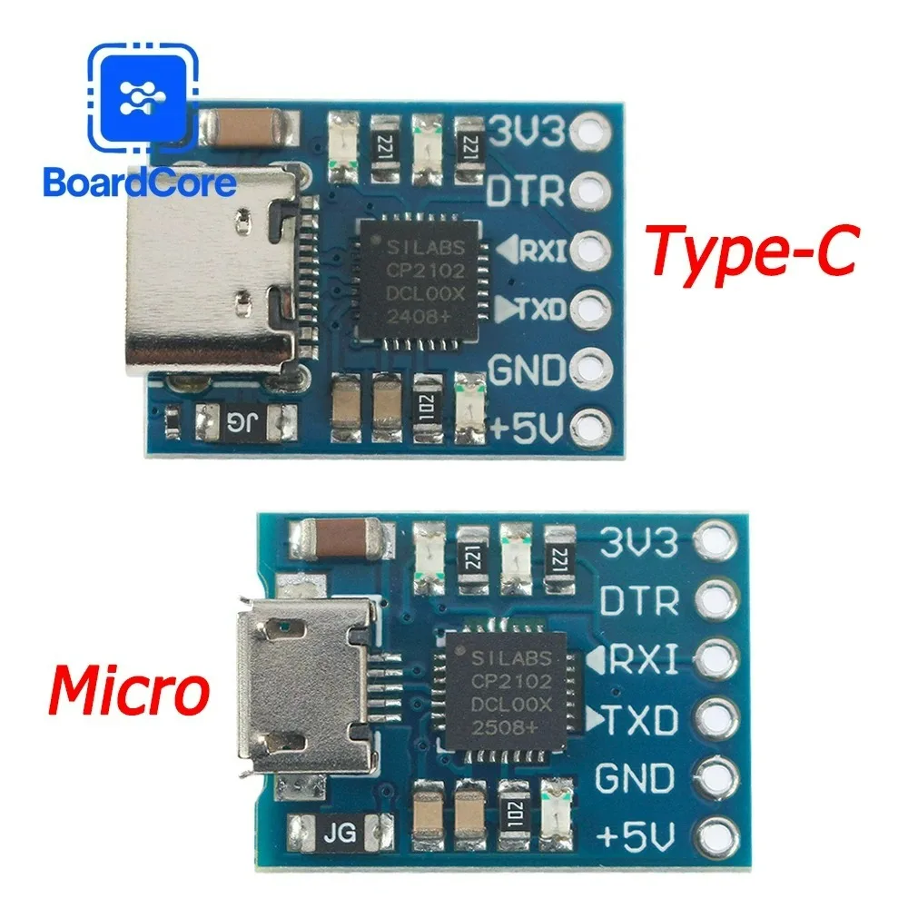 1PCS CP2102 Typ-C/MICRO USB Zu UART TTL Modul 6Pin Serielle Konverter UART STC Ersetzen FT232 Image