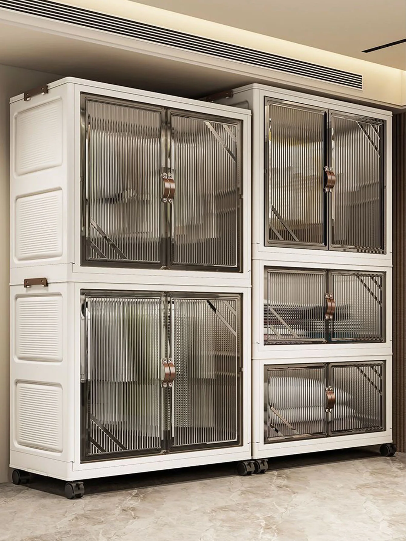 Kindergarderobe, Aufbewahrungsschrank, Wohnzimmer, faltbarer Schlafzimmer-Aufbewahrungsschrank, große Kapazität, einfacher Baby-Garderobe, Multifunktions-Organizer, zusammenklappbarer