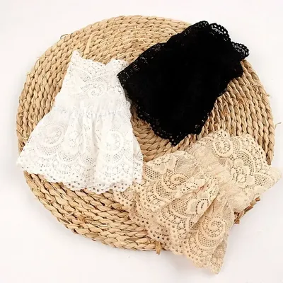 1 paar Mode Abnehmbare Gefälschte Ärmel Frühling Herbst Wilden Pullover Dekorative Ärmel Spitze Rüschen Ellenbogen Hülse Manschette universal Image