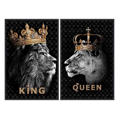 La Casa »King and Queen« Glasbilder 40x60 cm 2er-Set Image