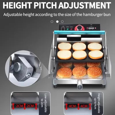 Bread Toaster Mini Automatic Griller Machine Commercial Electric Burger Bun Toaster Sandwich Maker