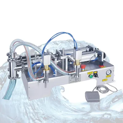Beverage Juice Wine Milk Filling Machine Stainless Steel Double Head Liquid Filling Machine
