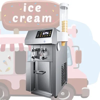 Ice Cream Machine Yogurt Maker Fridge To Make Ice Cream Commercial Stainless Steel Smart Ice Cream Machine
