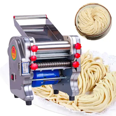 220V Electric Pasta Machine Maker Spaghetti Noodle Making Machine Automatic Noodle Rolling Cutter