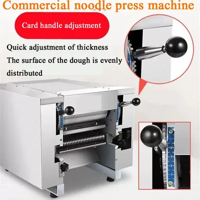 110/220V Electric Dough Roller Stainless Steel Desktop Pasta Kneading Dumpling Maker Noodle Press Machine Noodle Machine