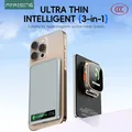 Schermo di visualizzazione a colori 3IN1 Banca di alimentazione veloce da 5000 mAh per batteria esterna wireless magnetica MagSafe Standard cinese certificato CCC