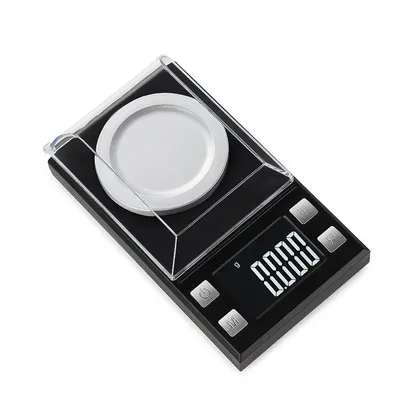 LCD Digital Scale 0.001g Accuracy Electronic Scale Gold Gram Diamond Jewelry Scale Balance Weighing Scale for Food Kitchen