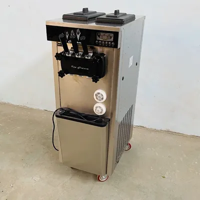 Ice Cream Makers Automatic Commercial Table Top 3 Flavors Yogurt Ice Cream Making Soft Serve Ice Cream Machine For Shop