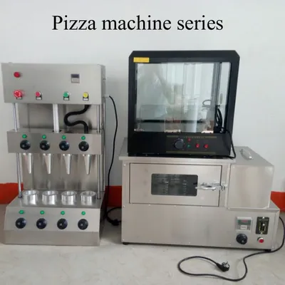 Automatic 4 Heads Pizza Cone Maker Electric 110/220V Pizza Cone Machine Stainless Steel Pizza Cone Maker Set