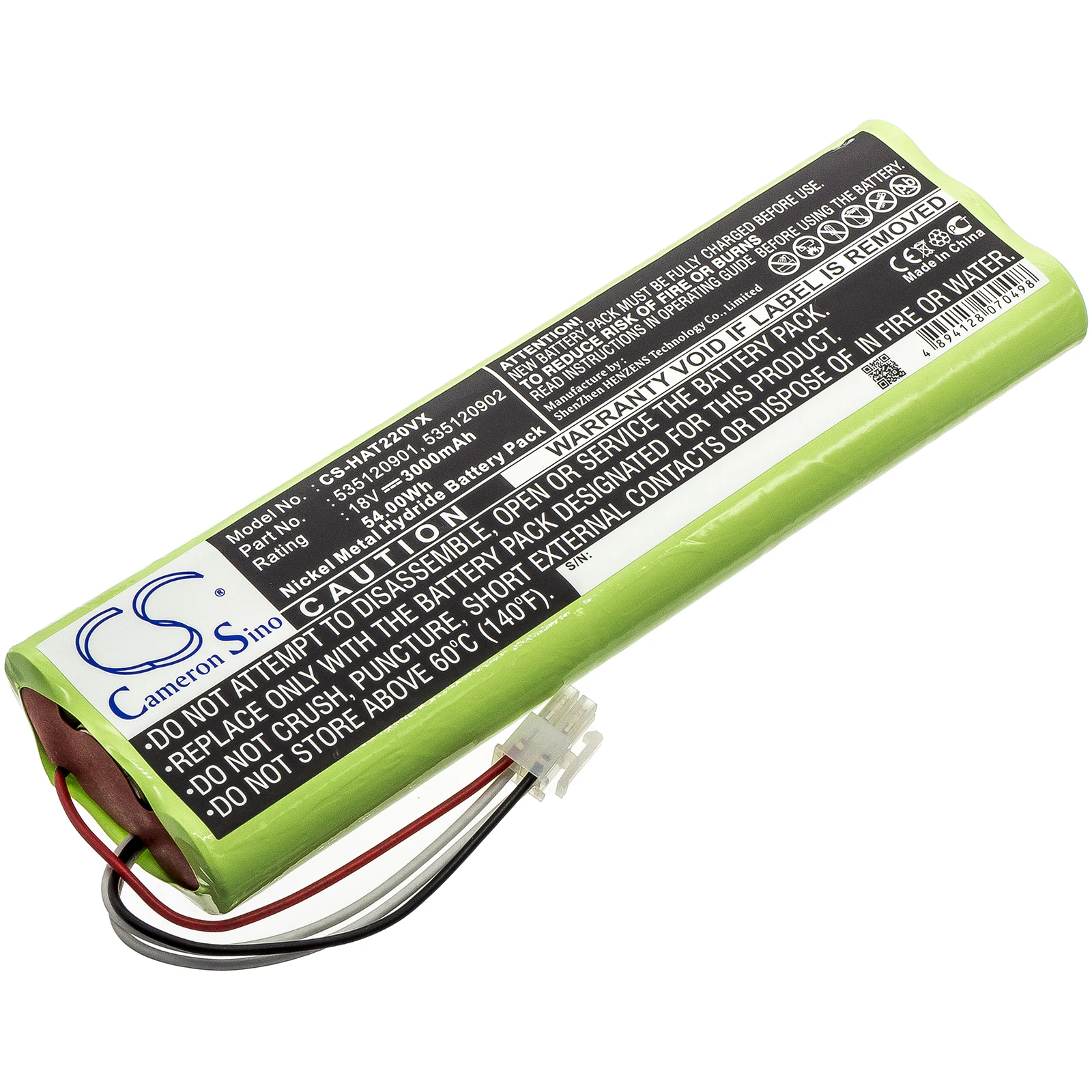 Ni-MH Lawn Mowers Battery for Husqvarna, 18.0V, 3000mAh, Compatible Models: Automover 260ACX, Automower 210C, Solarmower 1999