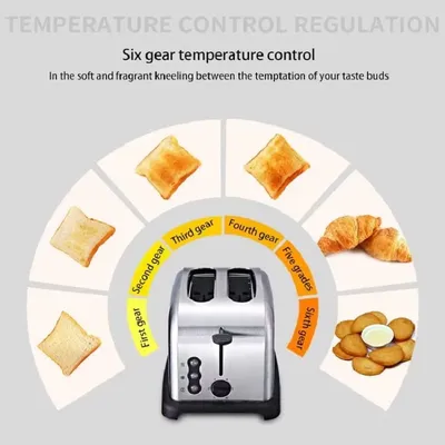 Fully Automatic Toaster With Automatic Power-off Function, Capable Of Defrosting Bread With Anti Freezing Function