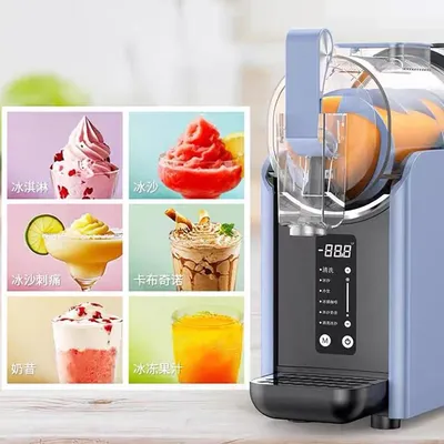 Automatic Snow Cone Ice Machine with One-Touch Operation & Self-Cleaning - for Commercial and Household Use
