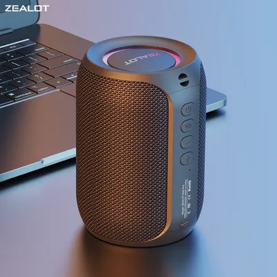 ZEALOT-S32PRO 5.3 Portable Bluetooth Speaker Outdoor Waterproof Wireless TWS Mini Column Box Speaker Outdoor TF Card Boom Box