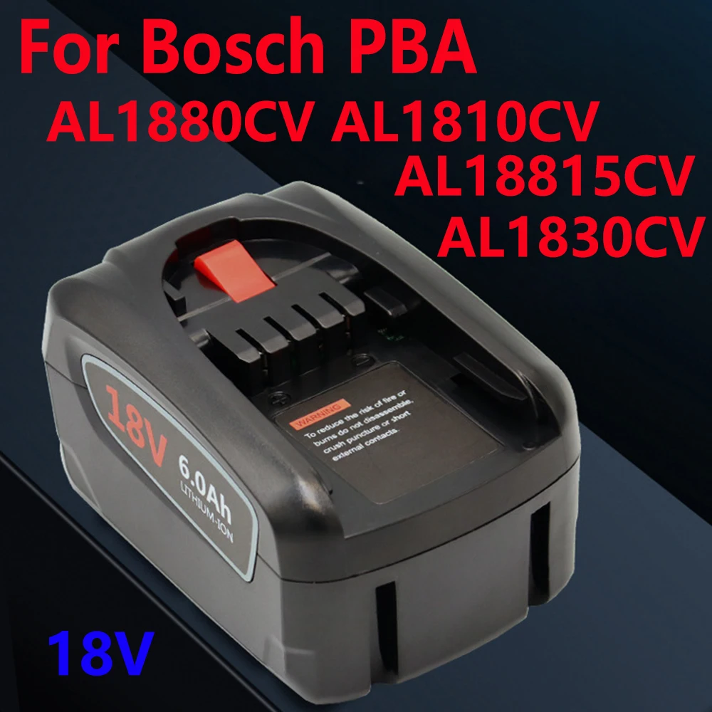 Power Tools Rechargeable Battery 18V 4000mAh For Bosch PBA AL1880CV AL1810CV AL18815CV AL1830CV Replacement Accessories Battery