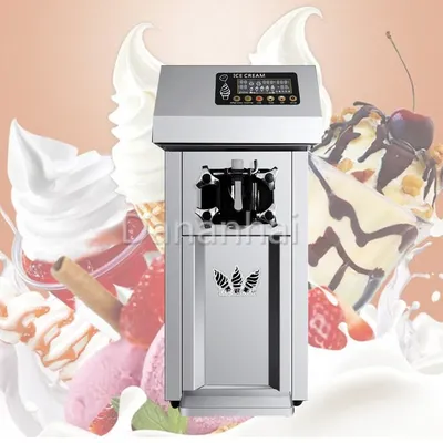 Small Desktop Frozen Yogurt Machine, Multifunctional Soft Ice Cream Machine, Efficient Chocolate Sundae Machine