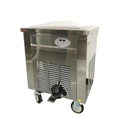 Square Electric Stir Fry Ice Cream Rolled Maker/Fried Ice Cream Roll Machine/Frozen Yogurt Ice Pan Rolled
