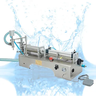 Liquid Filling Machine Stainless Steel Pedal Type Pneumatic Quantitative Juice Filling Machine Beverage Packing Filler Machine